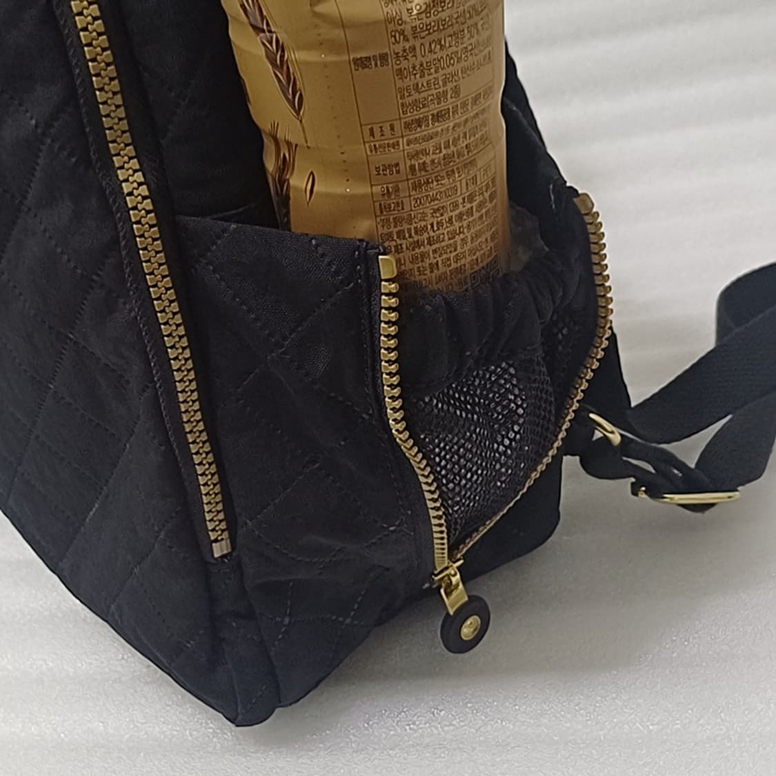 정품 키플링 퀼팅 백팩 L 학생 일상 여행 가방 블랙 훌륭 사랑봉봉정품  상품이미지8