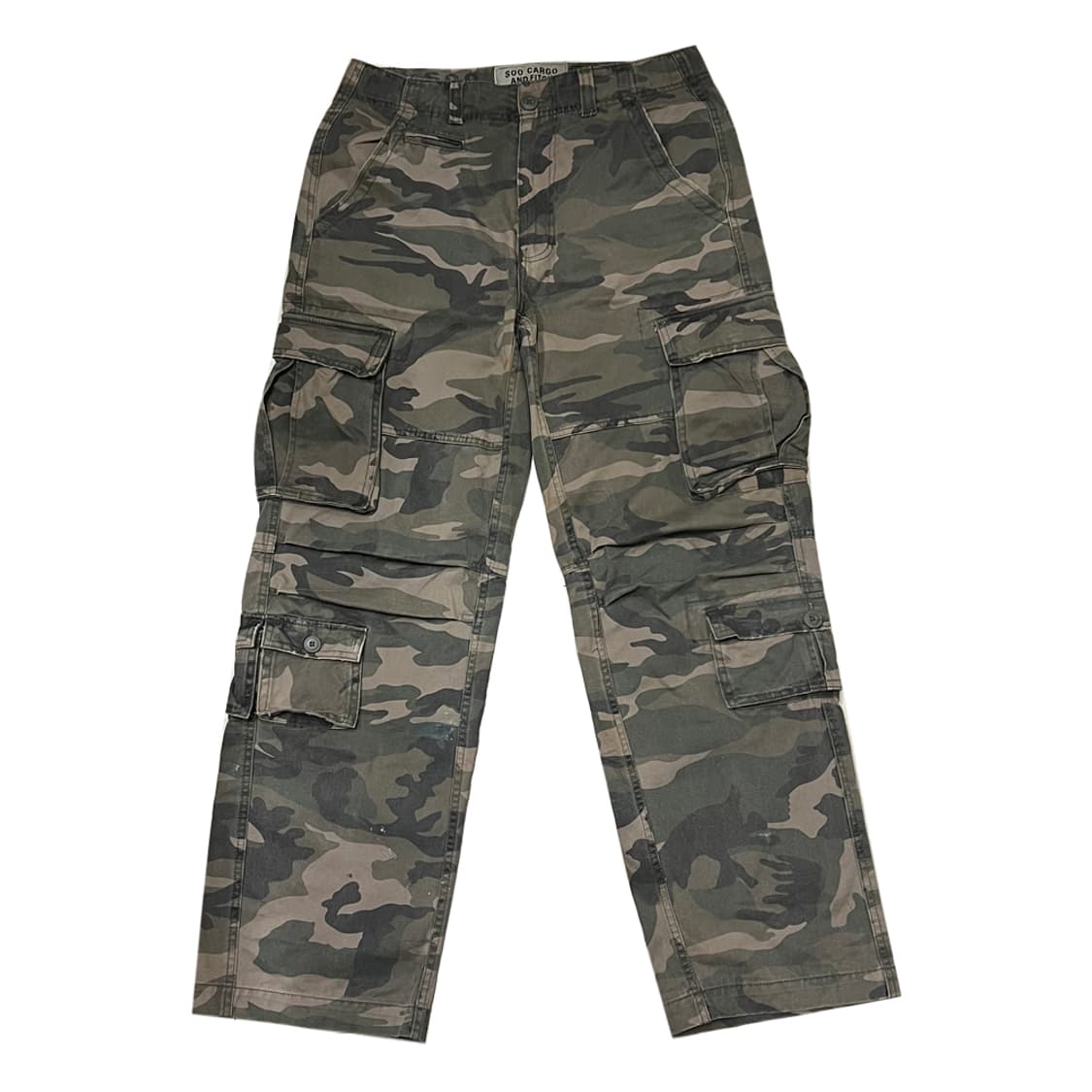 Soo Cargo & Fitch 카모 밀리터리 카고 팬츠 L 상품이미지2