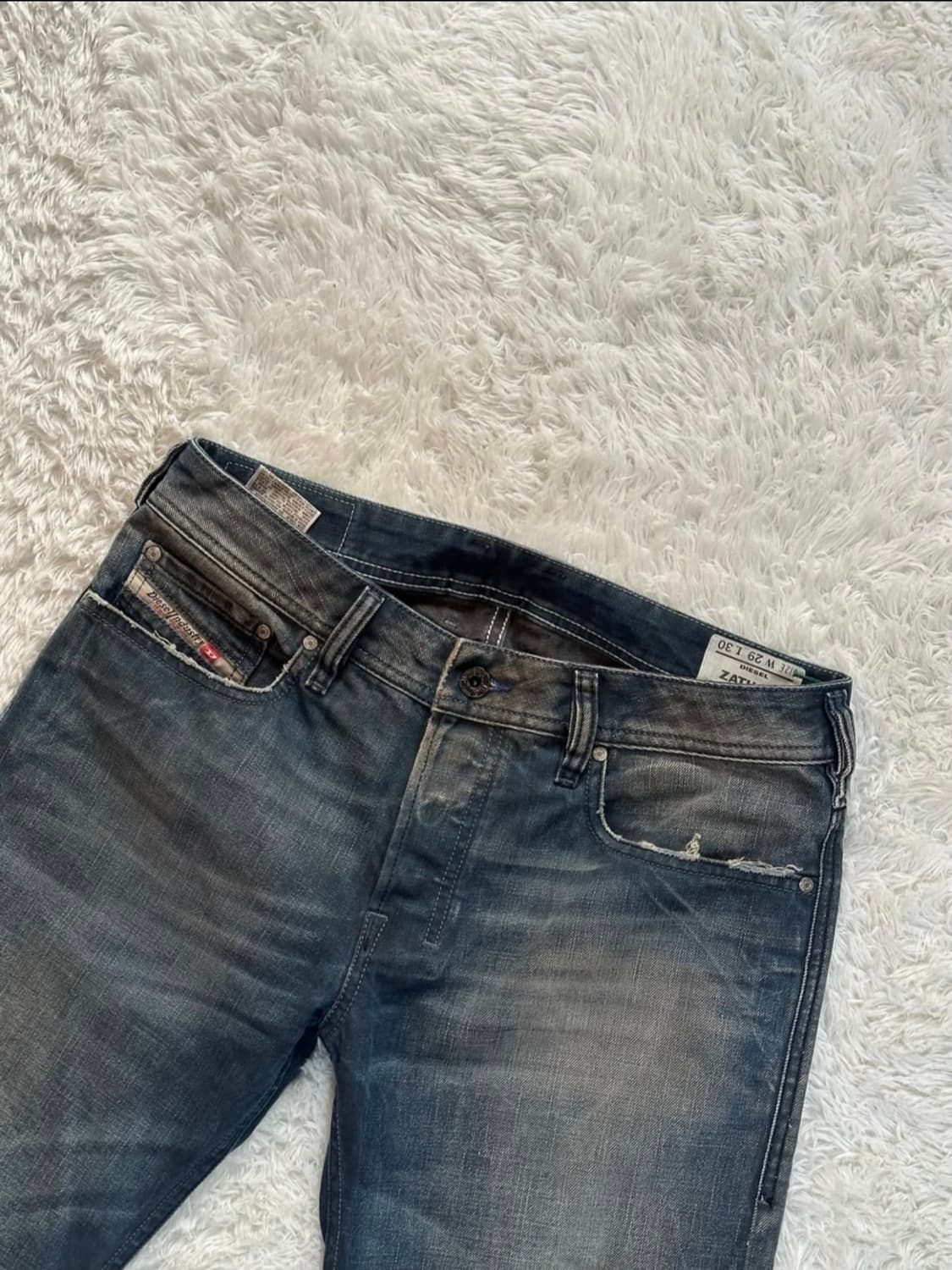 Diesel Zathan 워싱 부츠컷 데님 W29 상품이미지3