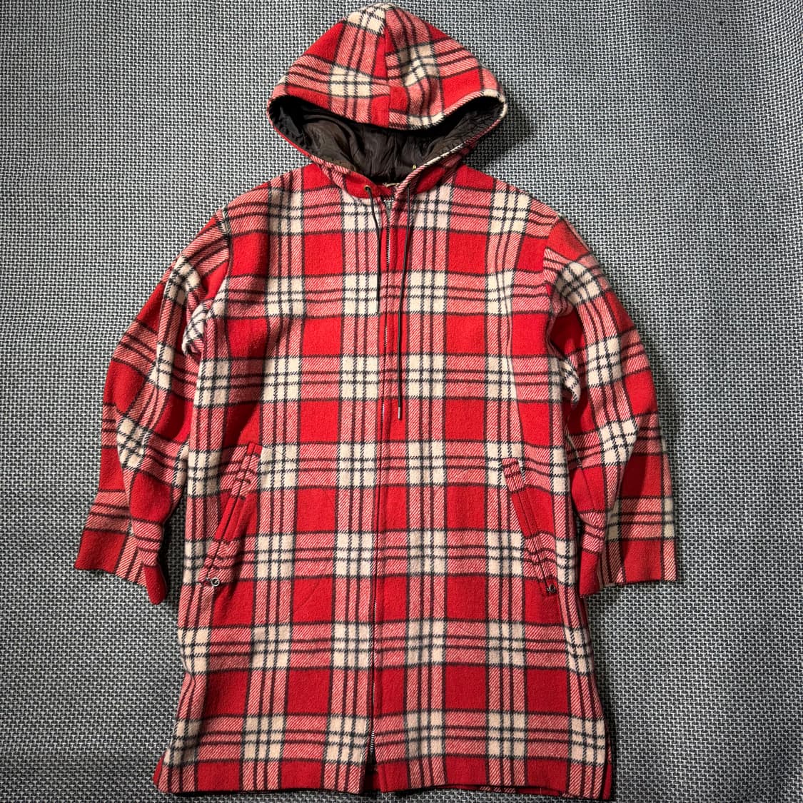 80s 빈티지 울 코트 자켓 레드 ( 105/OLD-8325 ) 상품이미지1