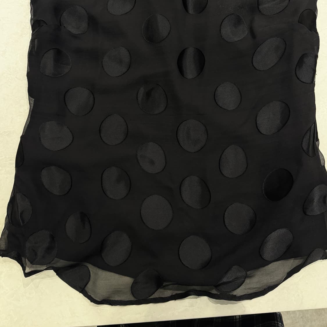 DKNY 블랙 도트 블라우스  상품이미지6