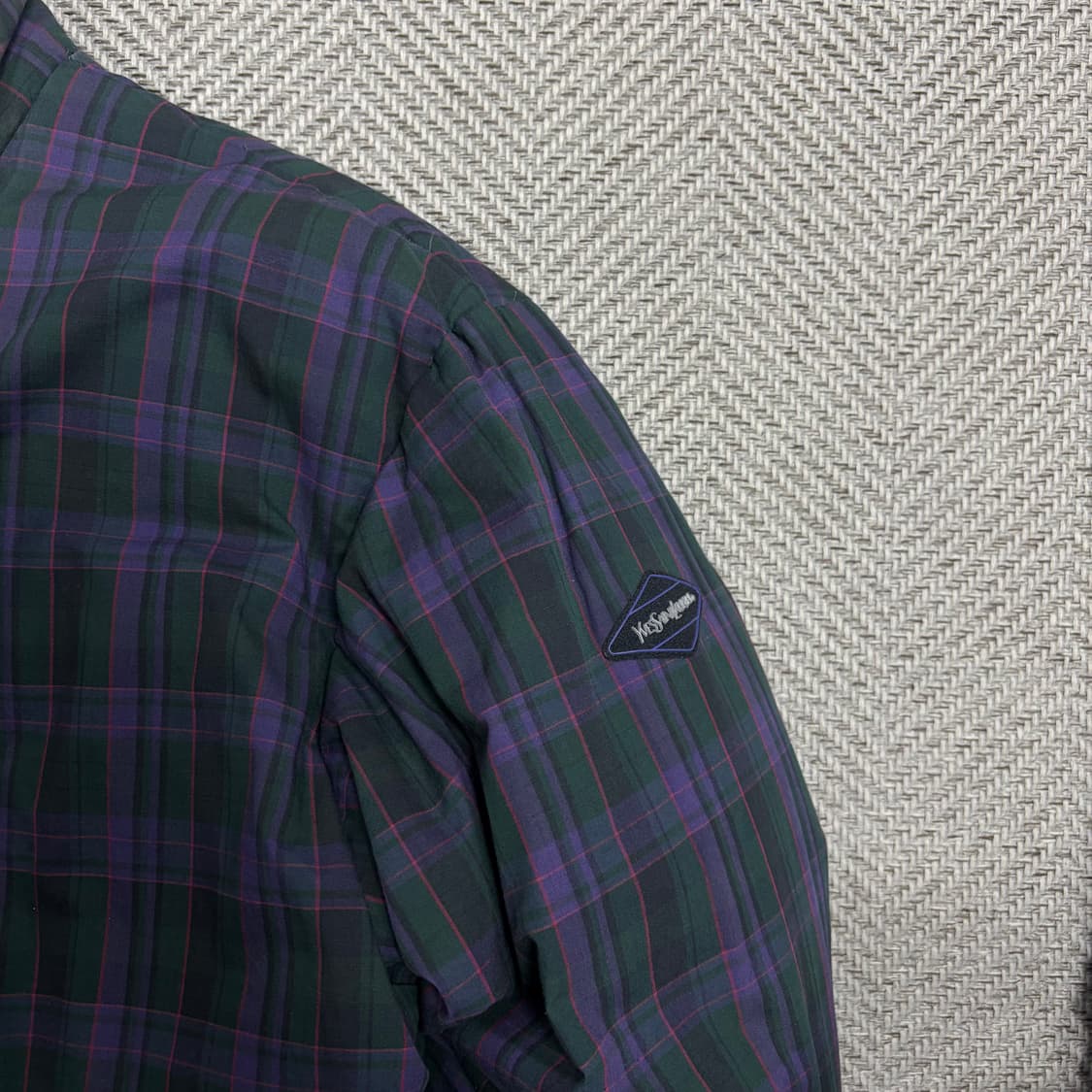 입생로랑 리버시블 구스다운 체크패딩 v1583 상품이미지6