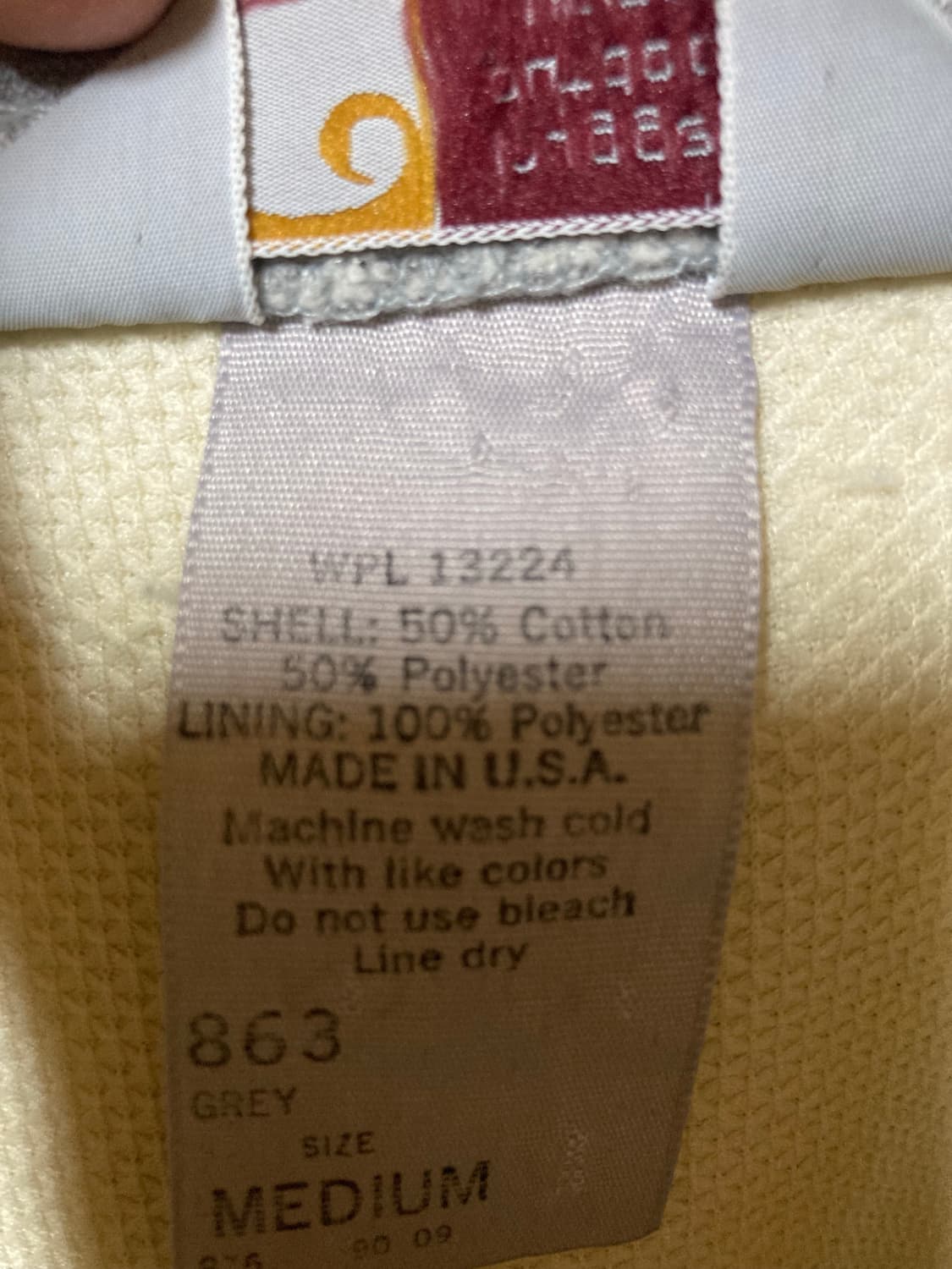 칼하트 80s 후드집업 made in USA 그레이 상품이미지3