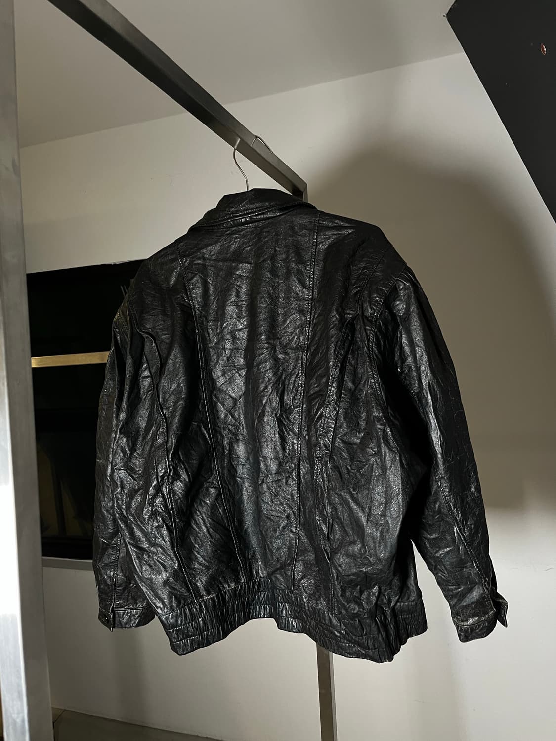 90’s Cow Leather Bomber Jacket 상품이미지6