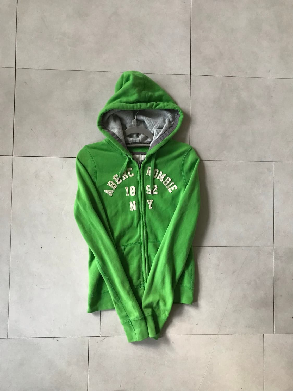 아베크롬비 라이트그린 슬림핏 후드집업 상품이미지6