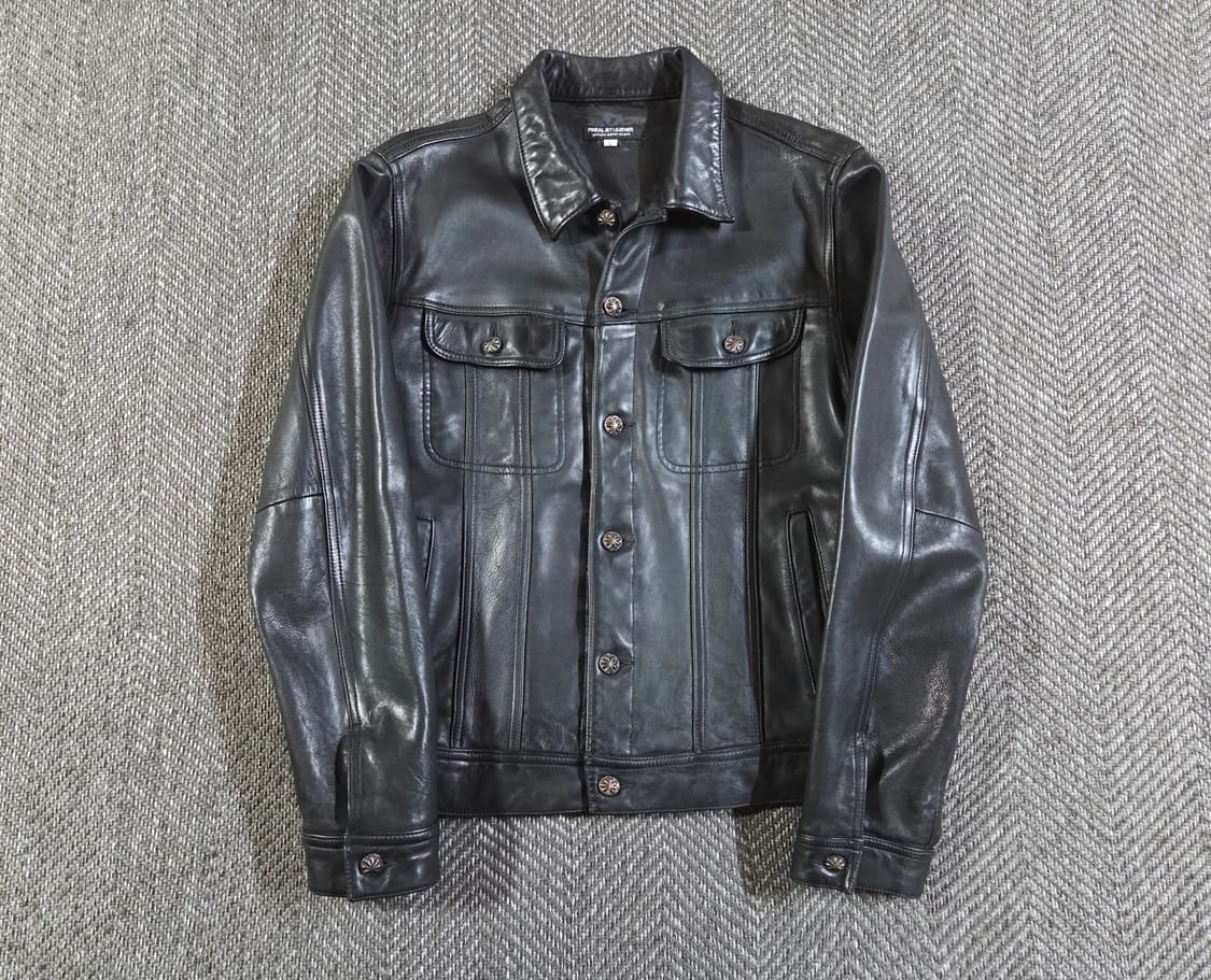 Pineal Jet Leather 리얼 레더 트러커 자켓
 상품이미지1