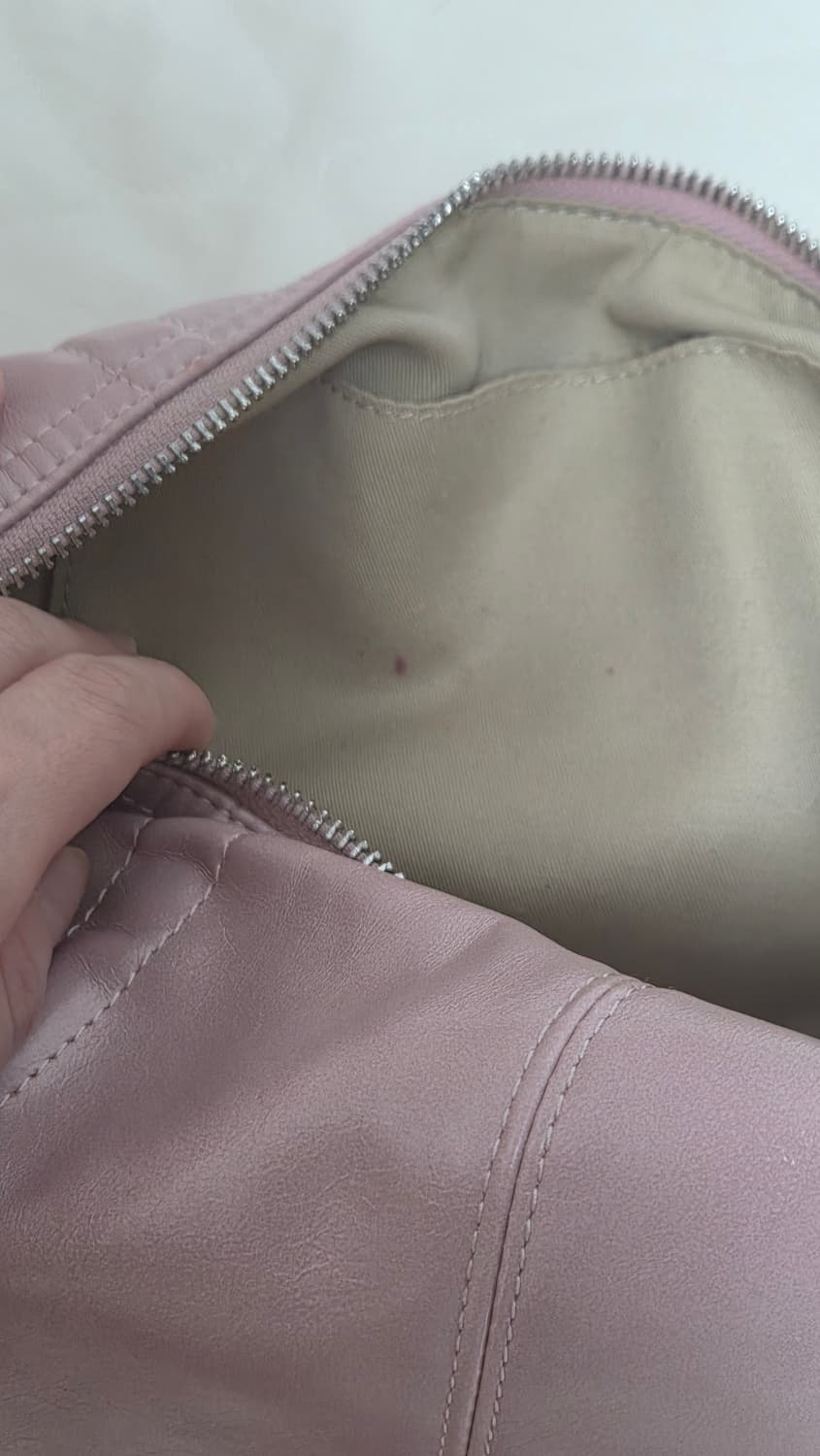 마뗑킴 하프 셔링 리본 리본백 핑크 상품이미지2