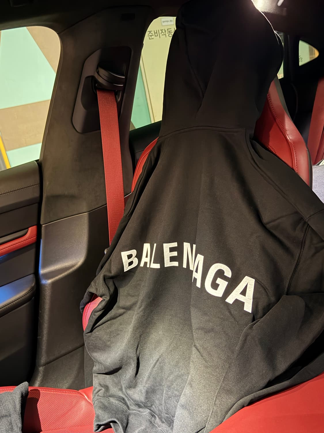 발렌시아가 로고 후드 M 상품이미지3