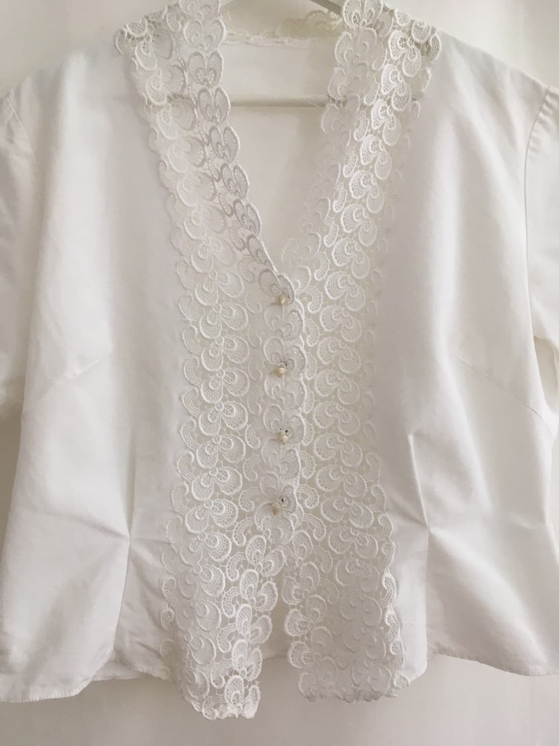 rough lace white shirts (Europe) no no 상품이미지7