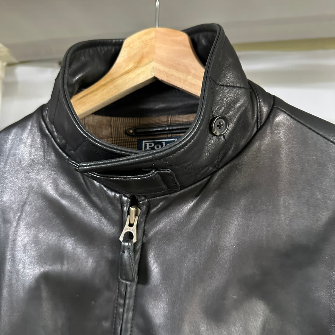 90s 폴로 맥스웰 레더 자켓 상품이미지4