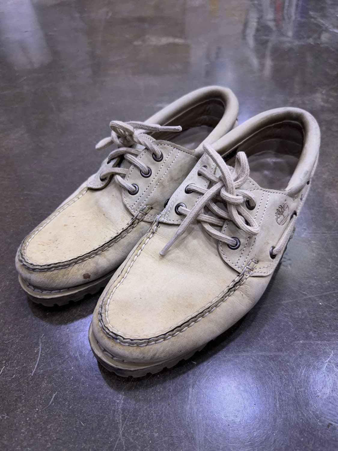 팀버랜드 어센틱 3아이 클래식 보트슈즈 베이지 255 상품이미지1