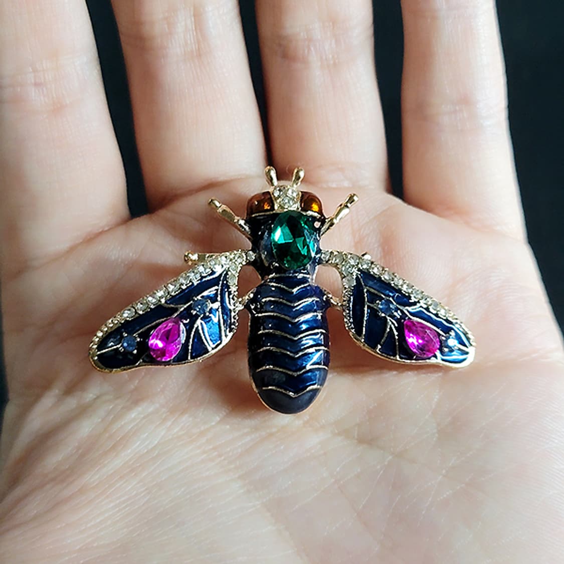 Cynthera 브로치 남자 여자 엔틱 빈티지 명품 고대 보석 벌 상품이미지6