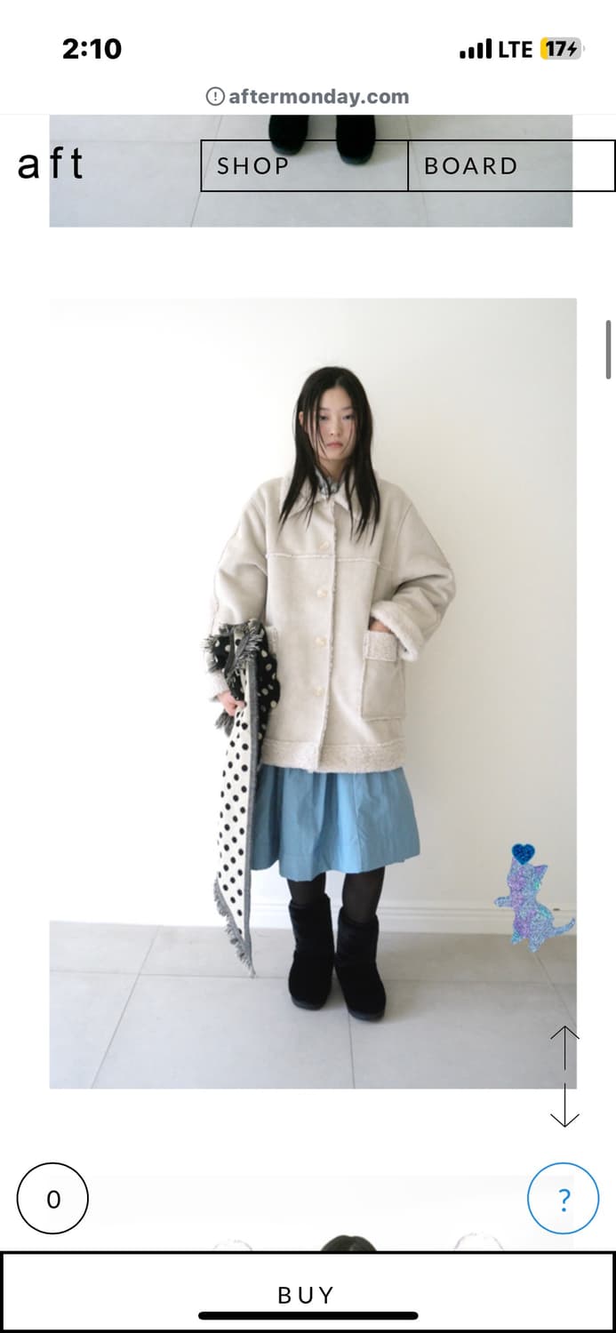 에프터먼데이 스노우 무스탕 코트 상품이미지1