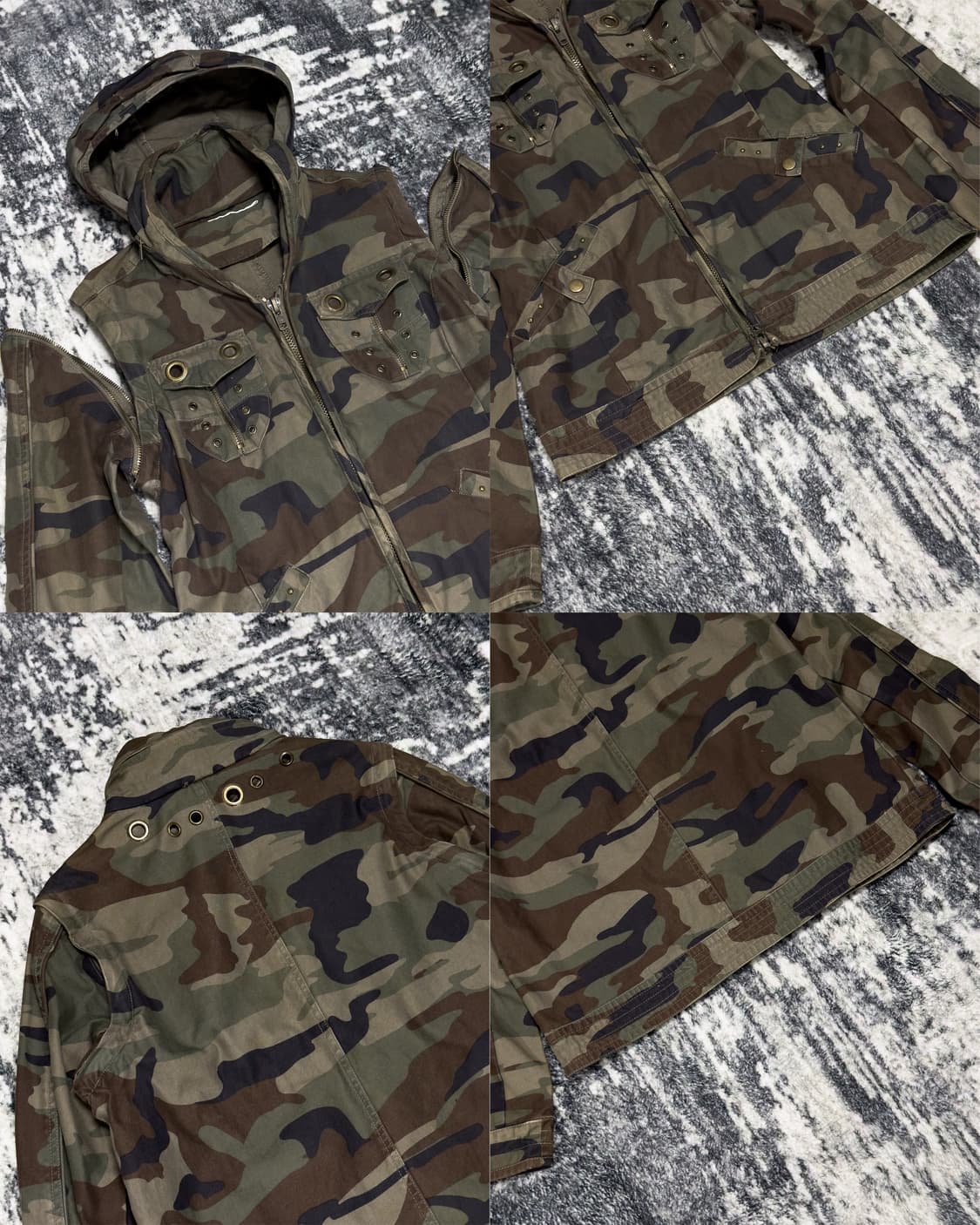 {Six-Star} Zipper Camo Utility Jacket 상품이미지4