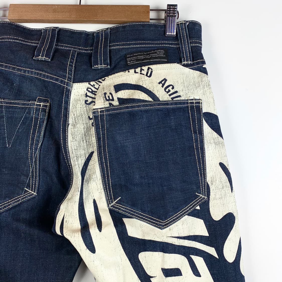 리얼 비 보이스 제패니즈 워터 워리어 본 페인팅 팬츠 상품이미지5