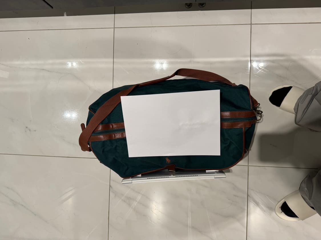 (미사용) polo폴로 랄프로렌  그린  초록 캔버스 보스턴백 헬스가방  상품이미지5