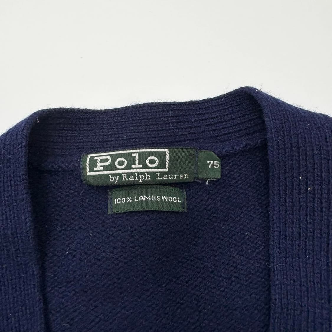 폴로 랄프로렌 네이비 100%울 투포켓 걸즈 니트 가디건(75) 상품이미지4