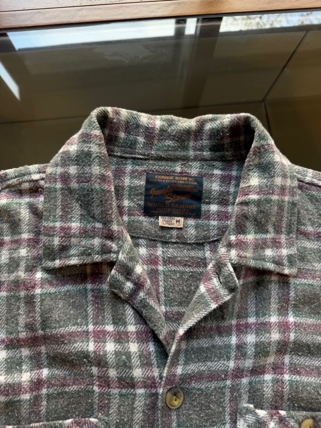 정글스톰 체크셔츠 남성 100 상품이미지6