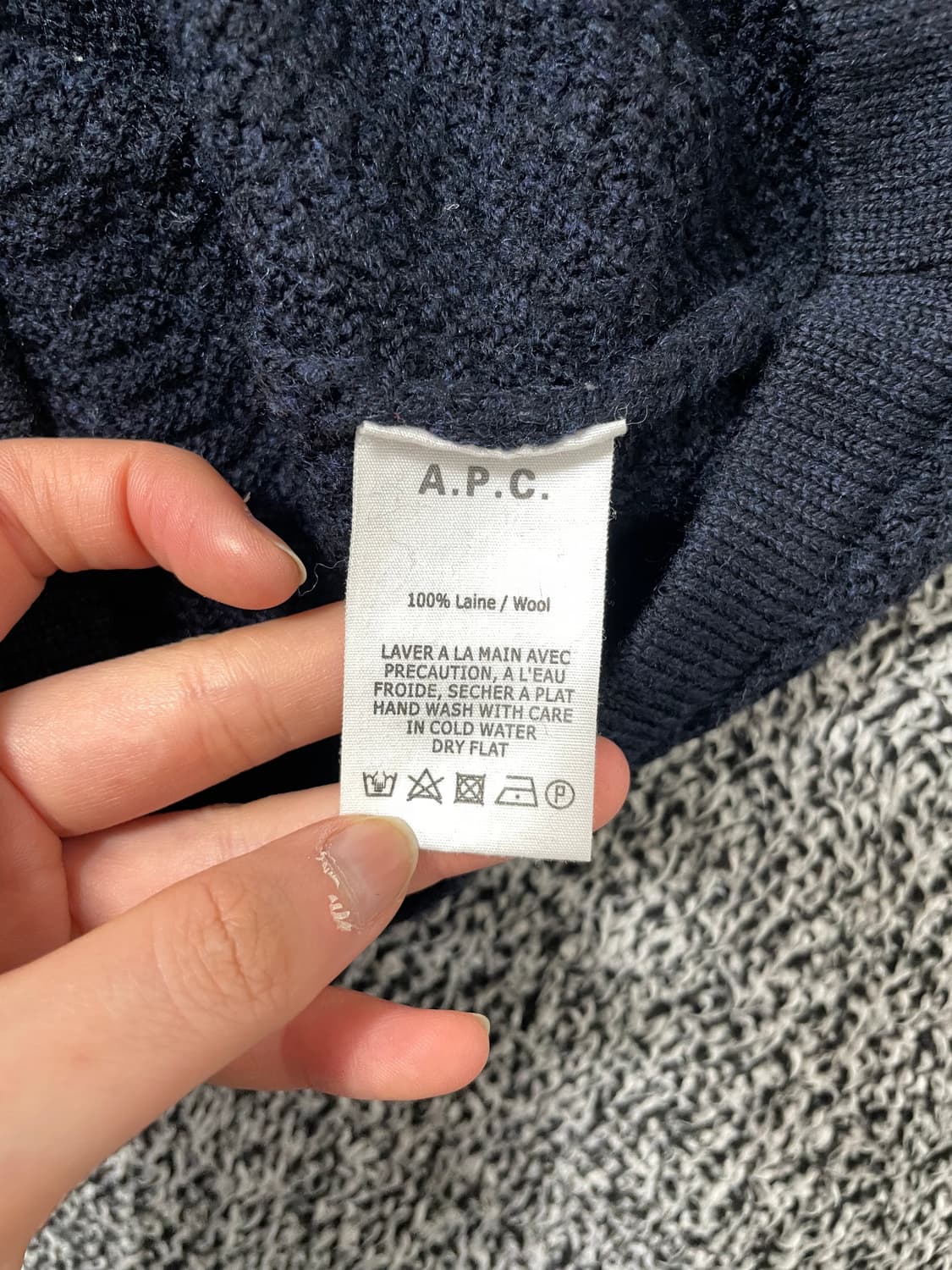 빈티지9. A.P.C 아페쎄 네이비 스트라이프 니트 미니 원피스 상품이미지5