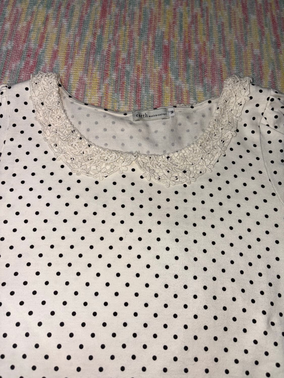 아이보리 크로쉐 도트 티셔츠 상품이미지7