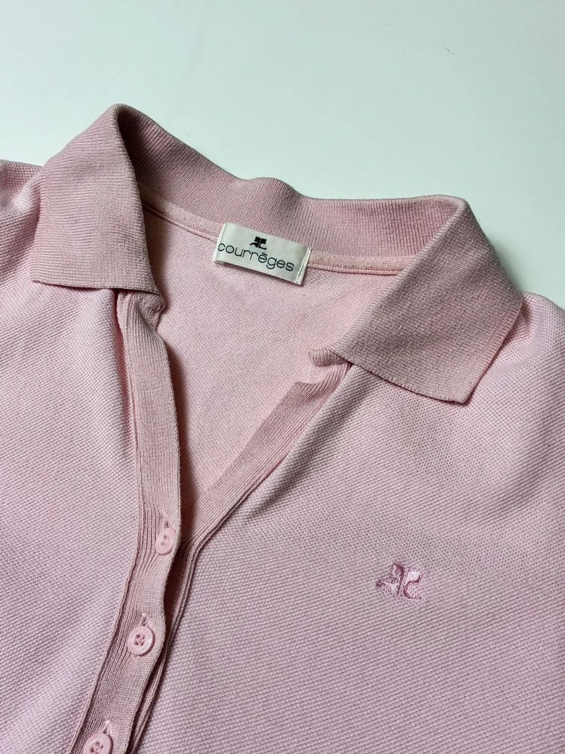 꾸레쥬 Courreges 00's 오픈 반팔 카라 티셔츠 PN8645 상품이미지3