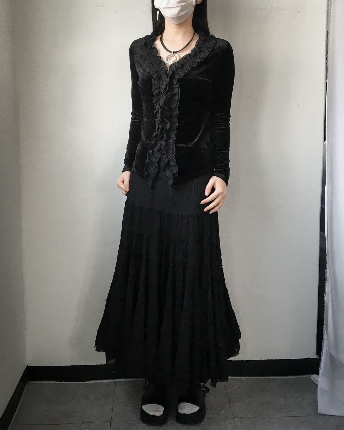 Layer long skirt 상품이미지7