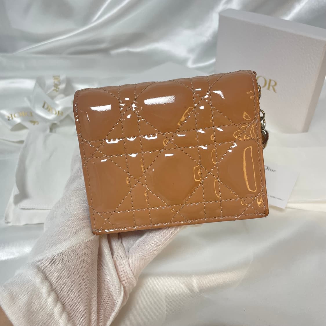 디올 레이디 까나쥬 페이던트 로즈드방 풀세트 지갑 상품이미지3