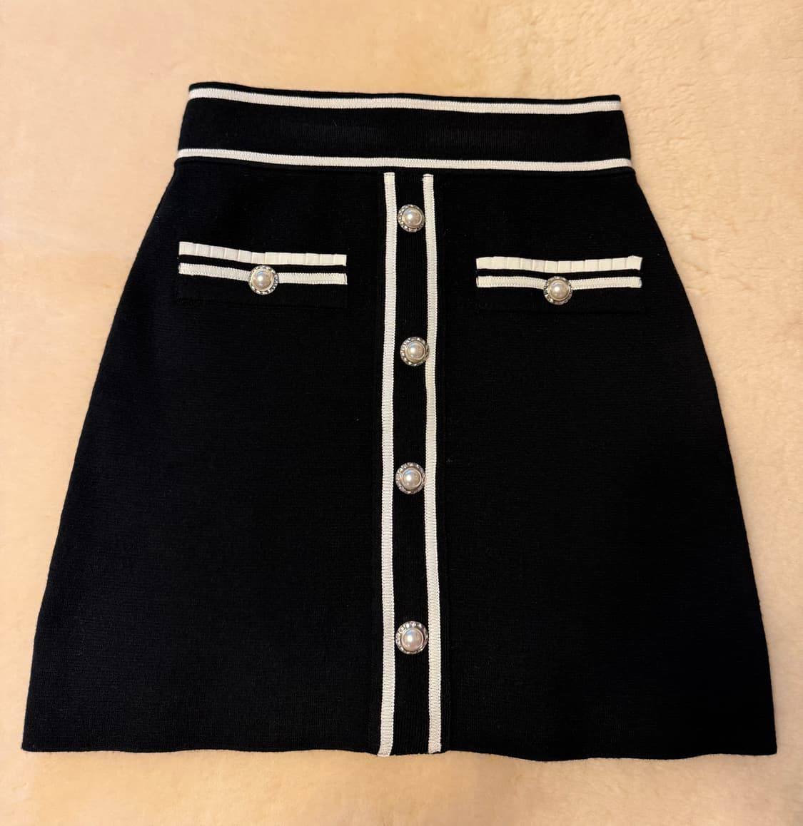 마쥬 니트 미니 스커트 36 (택O) 상품이미지4