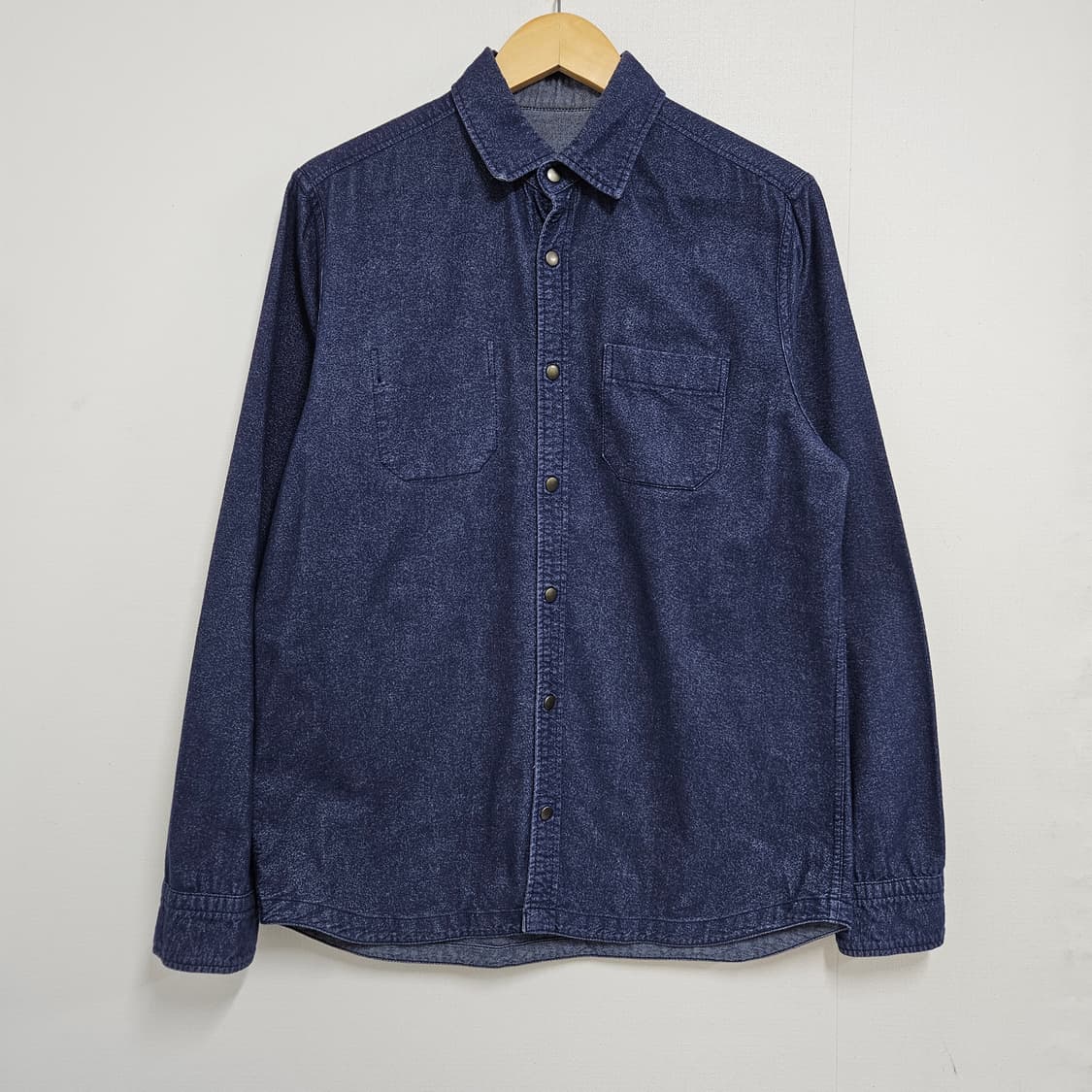 100-105 시리즈 양면 데님 샴브레이 워크셔츠 상품이미지3