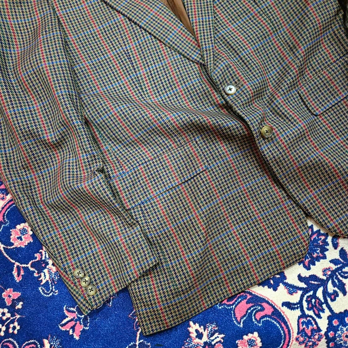 버버리스(Burberry's) 90's 울 100% 하운스투스 블레이져 상품이미지2