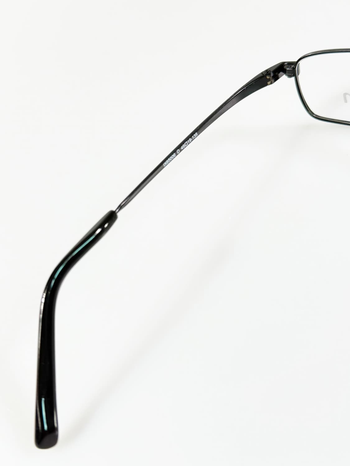 90s IXRON 블랙 메탈 슬림 스퀘어 빈티지 안경 상품이미지7