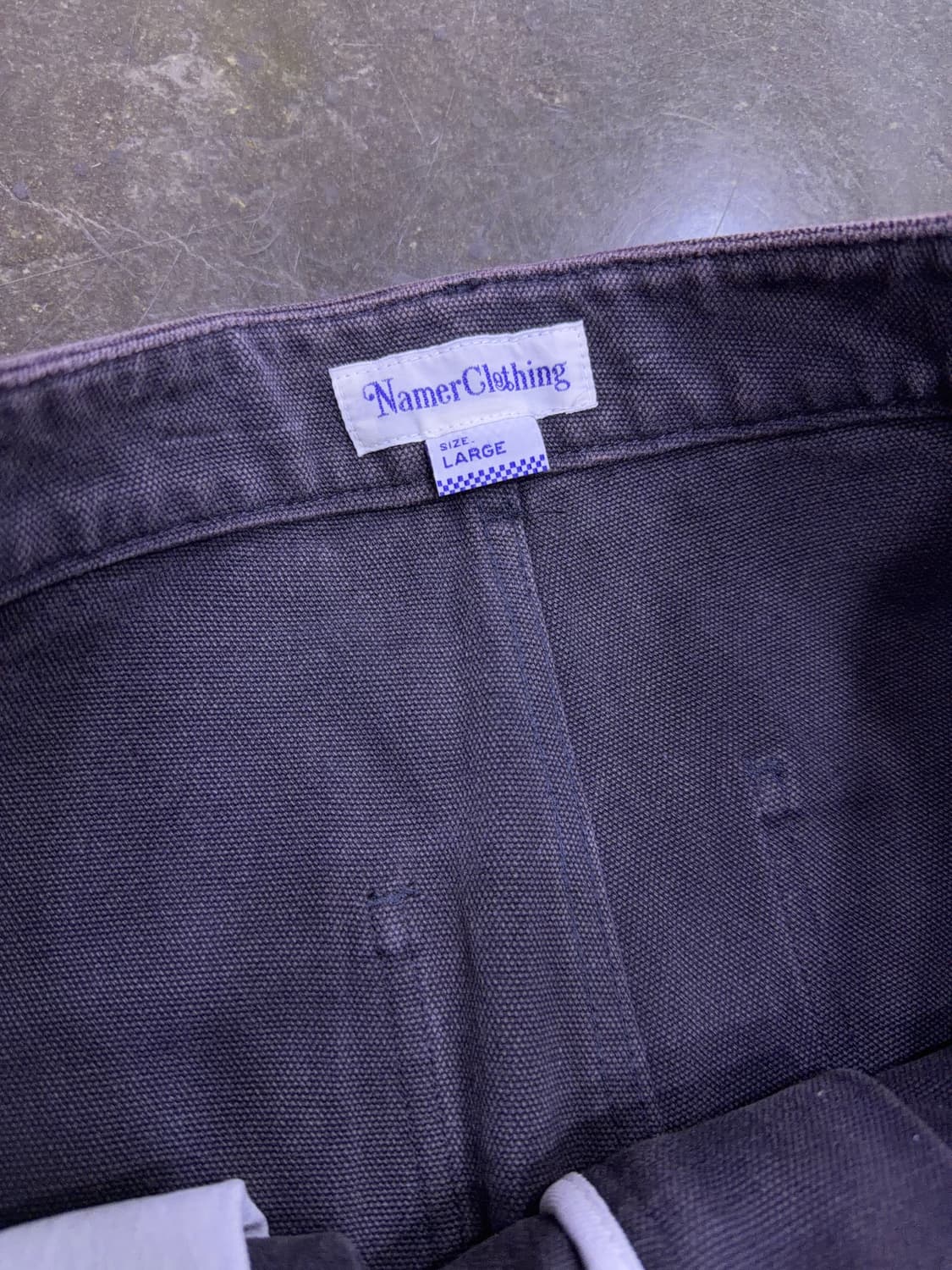 네이머클로딩 하드 페이드 더블니 워크웨어 팬츠 차콜 L 상품이미지9