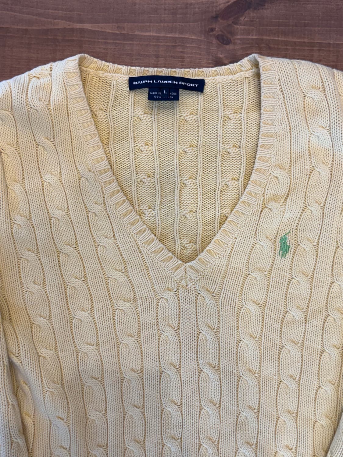 폴로 레몬 브이넥 니트 상품이미지5