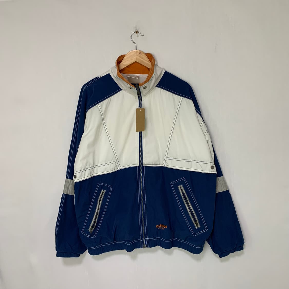아디다스 배색 오픈 바람막이 아노락 점퍼 자켓 빈티지 프리사이즈 상품이미지1