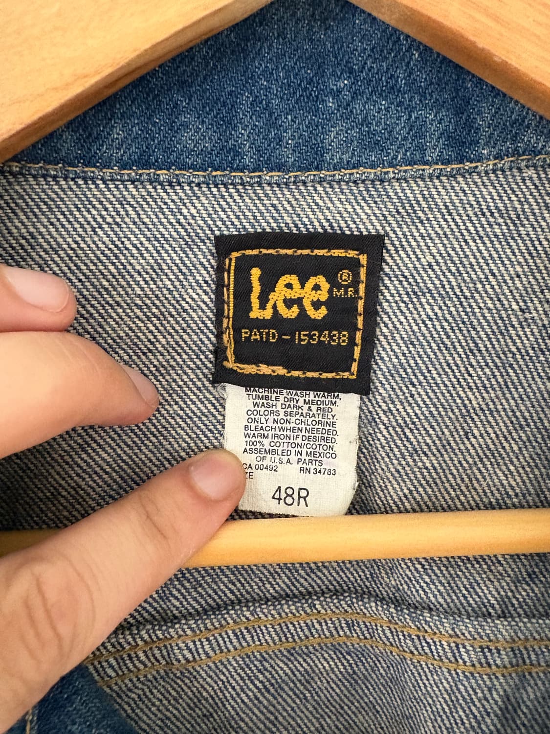 80's LEE Patd-153438 Denim Trucker JK 상품이미지2