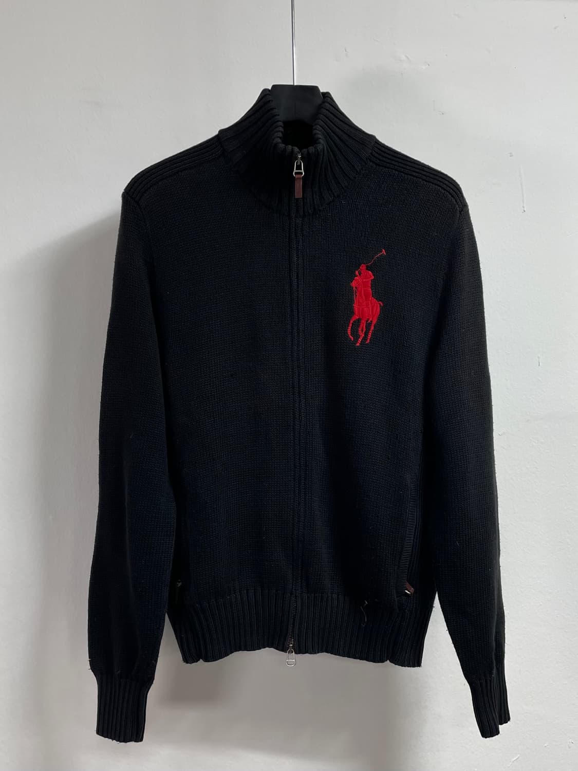 폴로 랄프로렌 빅포니 헤비코튼 투웨이 니트집업   상품이미지1