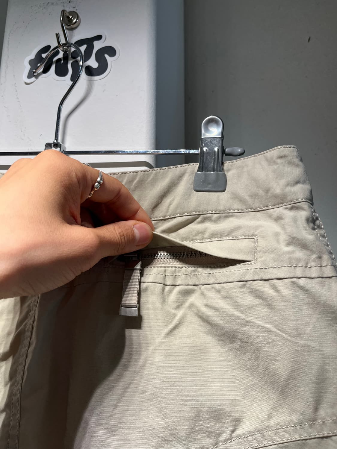 아르마니 익스체인지 코튼 나일론 스커트 상품이미지7