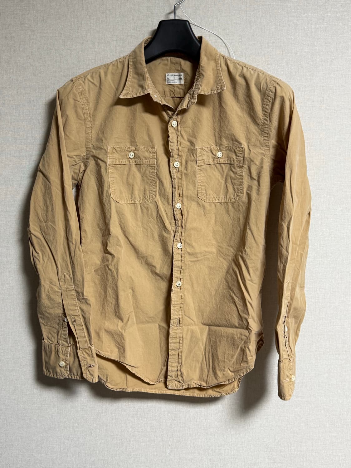 [XS] 클럽모나코 투포켓 코튼 슬림핏 셔츠 상품이미지1