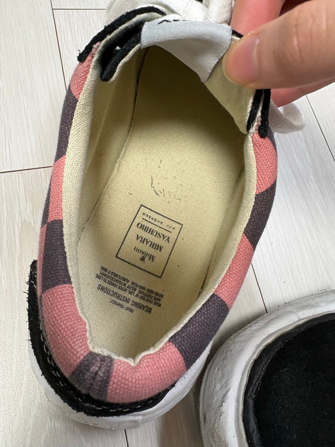 MMY 메종 미하라 야스히로 핑크 체커보드 42 상품이미지2