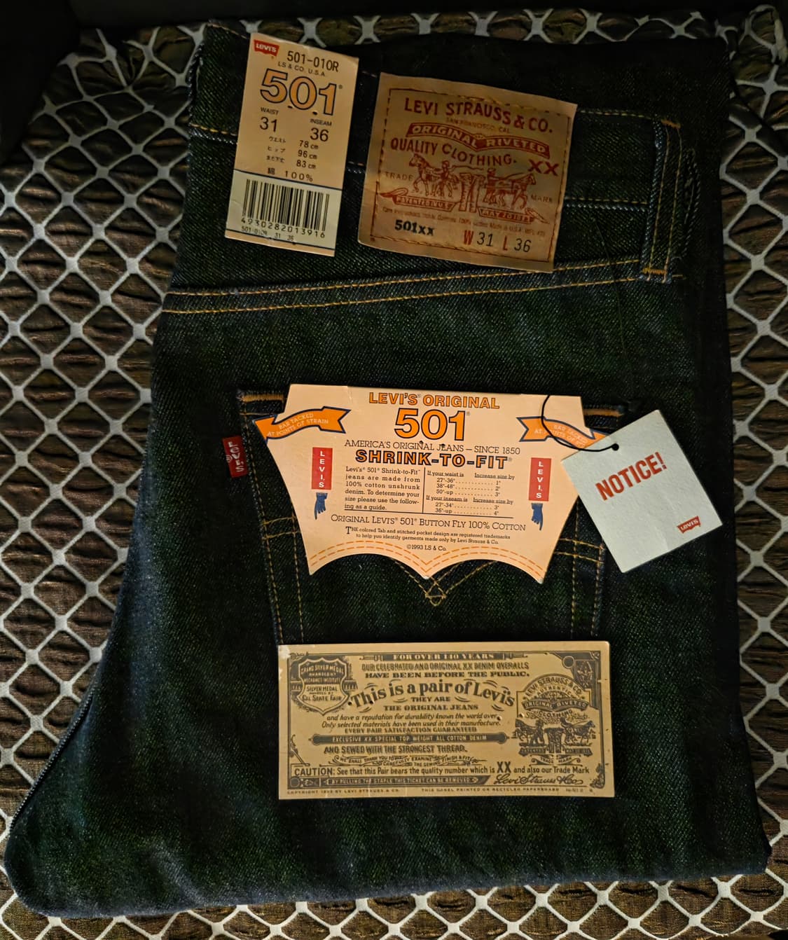 [w31] 00s USA 리바이스 501xx 판매 상품이미지1