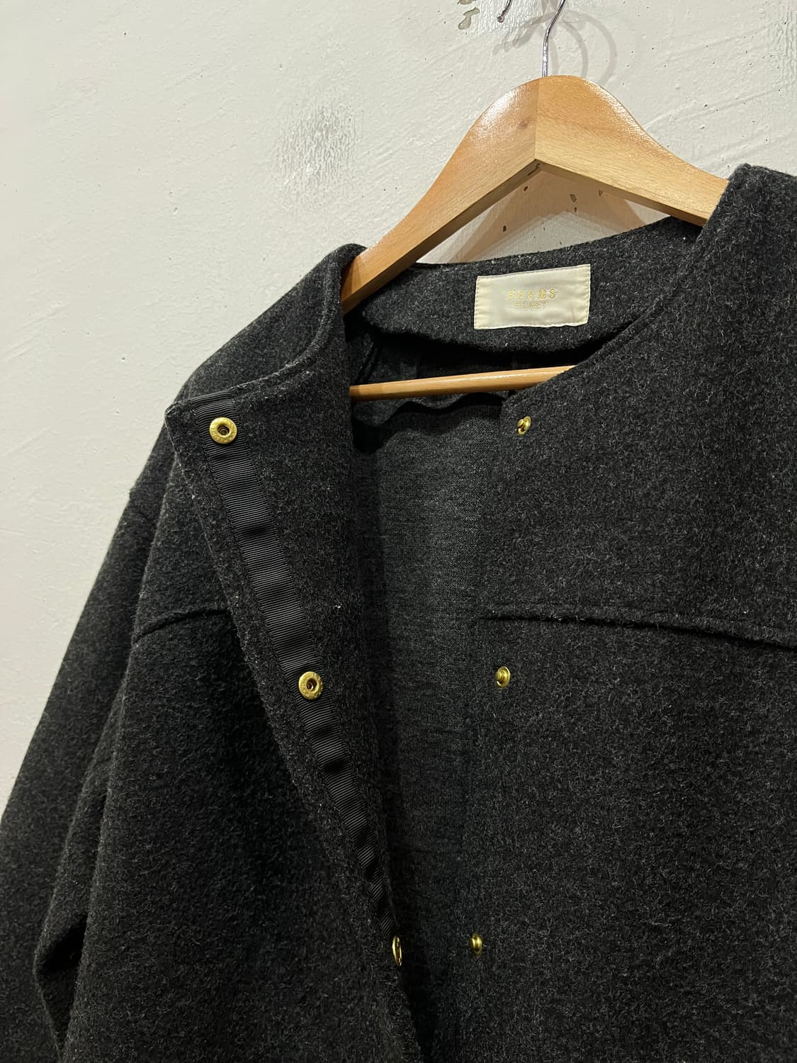 BEAMS 빔즈 멜튼 카라리스 자켓 우먼즈 상품이미지4