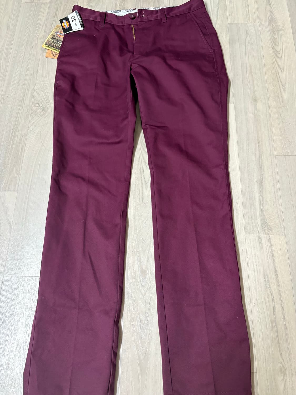 새상품) 디키즈 면바지 버건디 상품이미지1