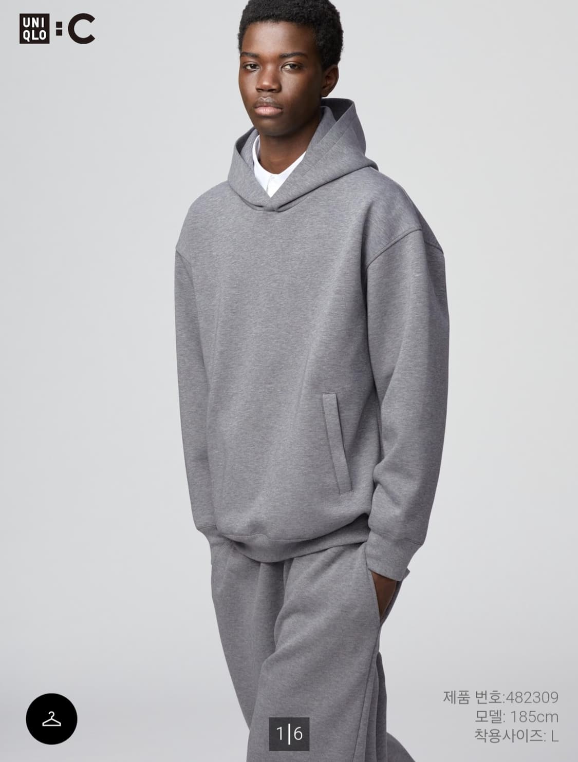 유니클로 C 스웨트 후드 L 상품이미지2