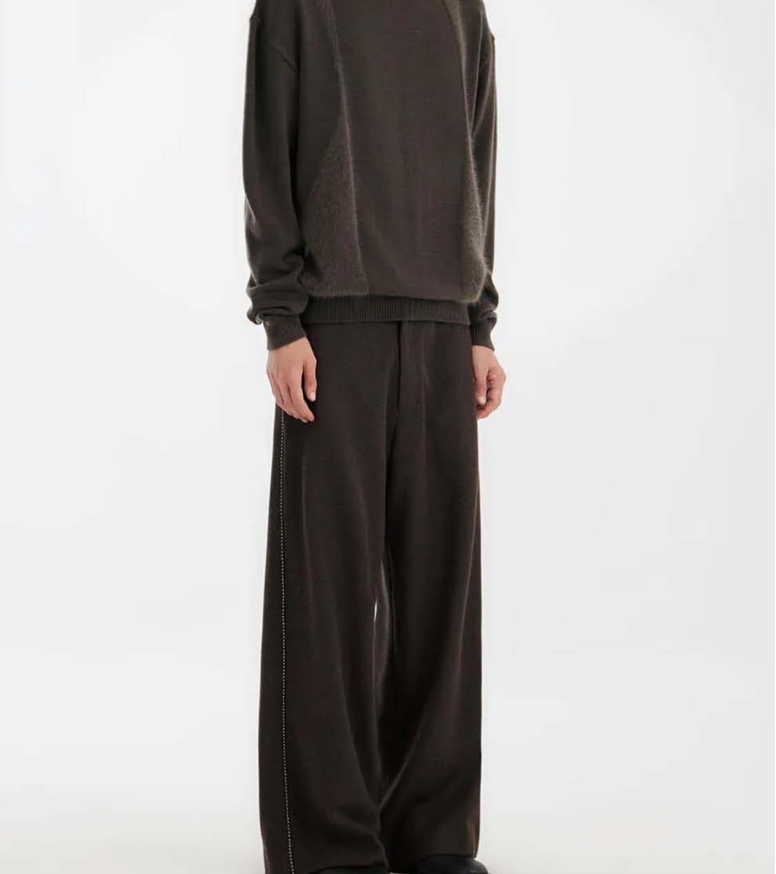 유스 로우 웨이스트 와이드 트라우저 m 상품이미지1