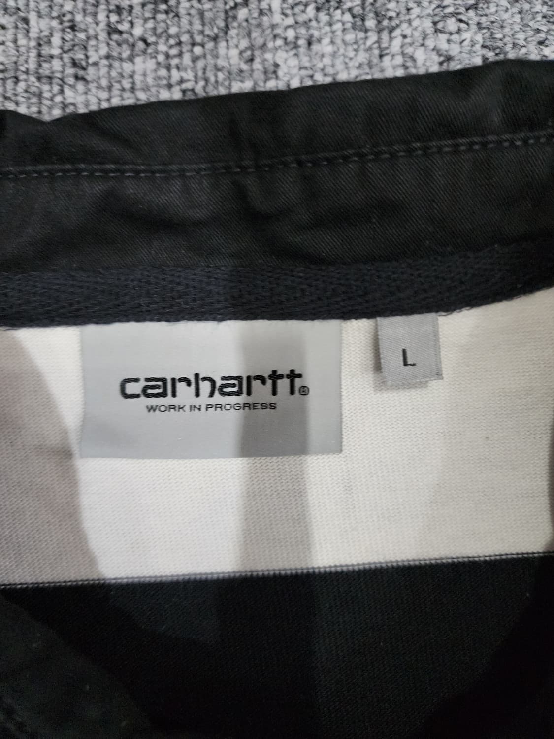 칼하트 Wip 이스턴 스트라이프 럭비 폴로 카라티 L 상품이미지5