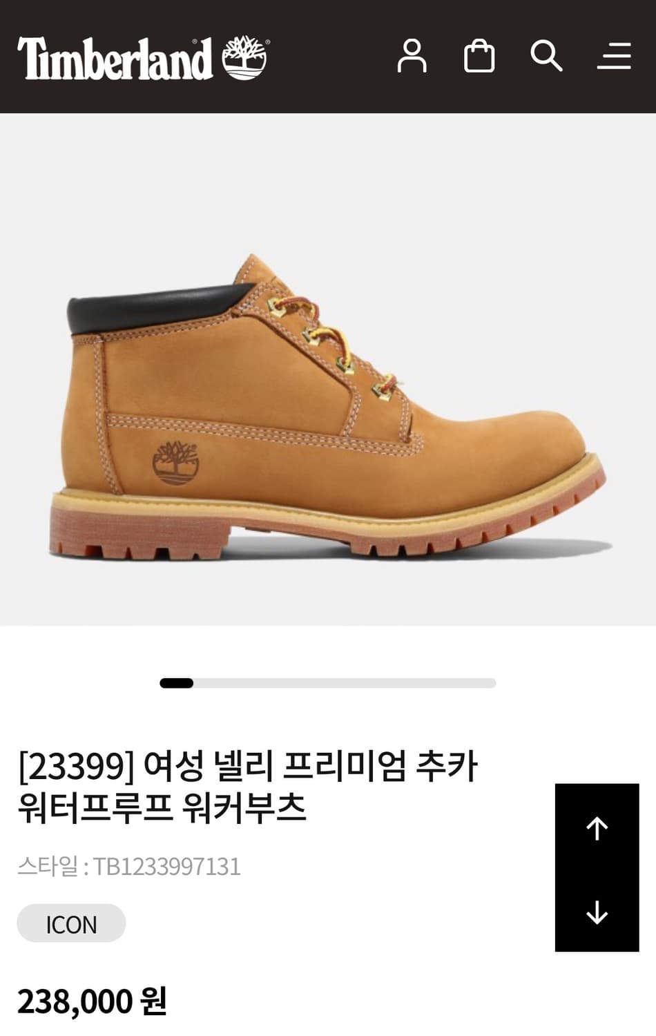 팀버랜드 여성 넬리 프리미엄 추카 워터프루프 워커부츠 상품이미지1