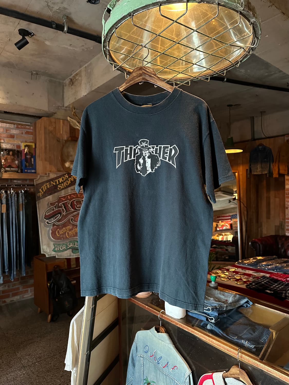 00s 빈티지 Thrasher 트레셔 보더 반팔 티셔츠 상품이미지1