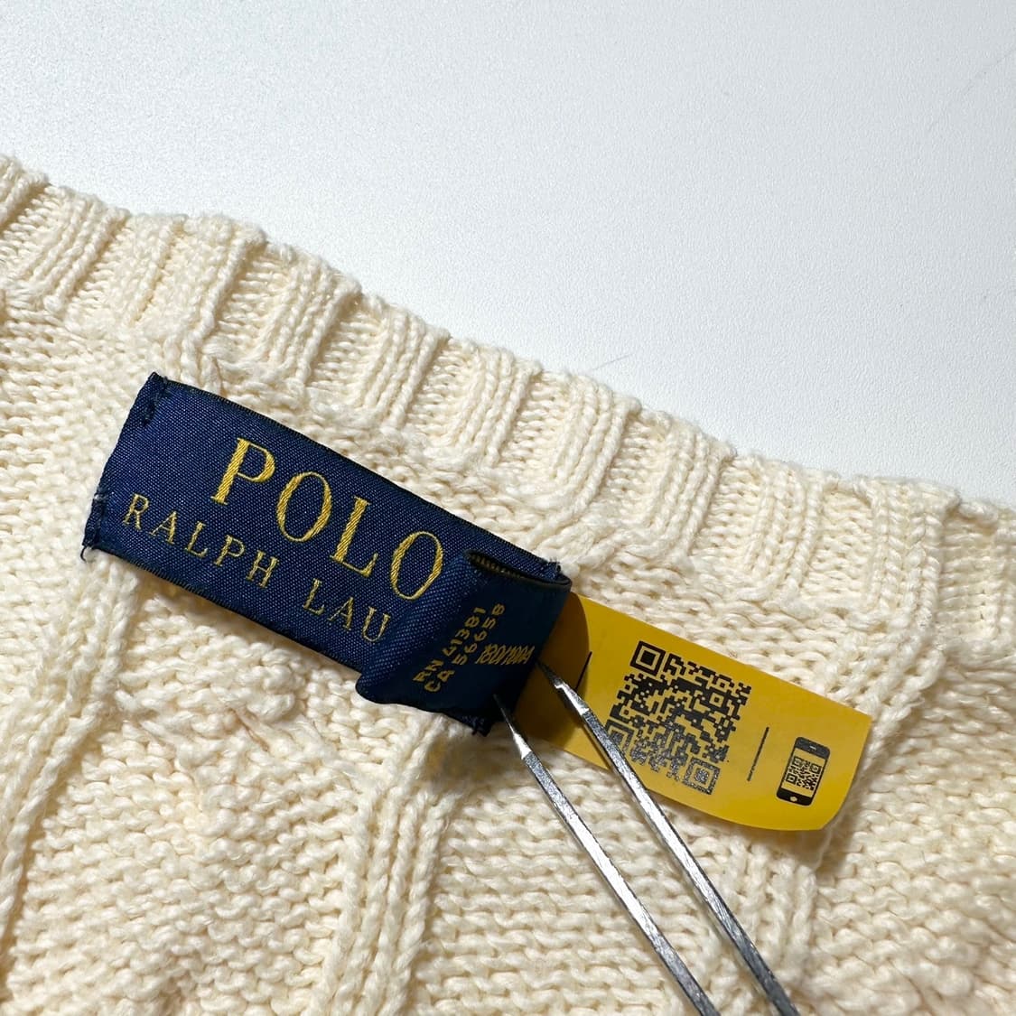 23fw 폴로 랄프로렌 케이블 라운드 니트 (신형QR) 상품이미지5