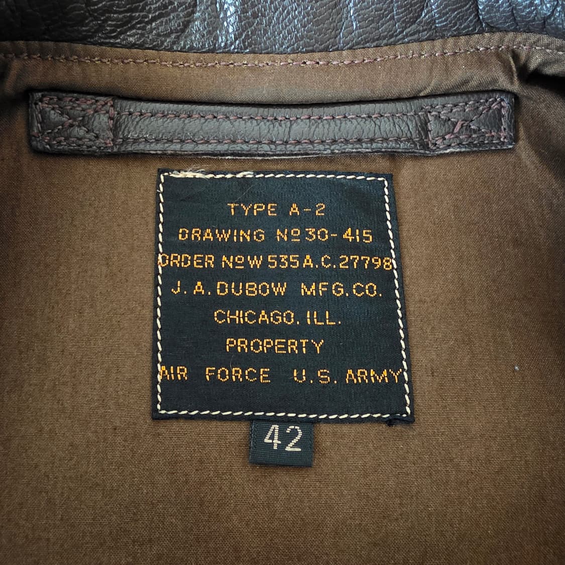 로스트월드 lost worlds J.A.Dubow A-2 자켓 상품이미지4