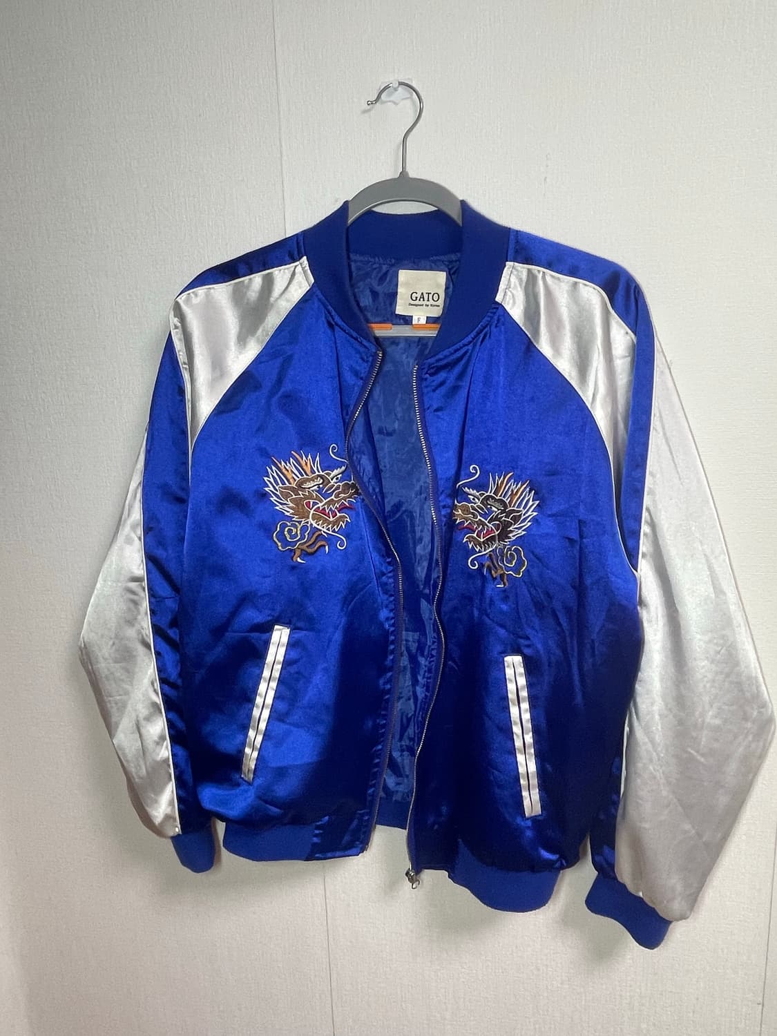 GATO 용 자수 스카잔 블루 상품이미지1